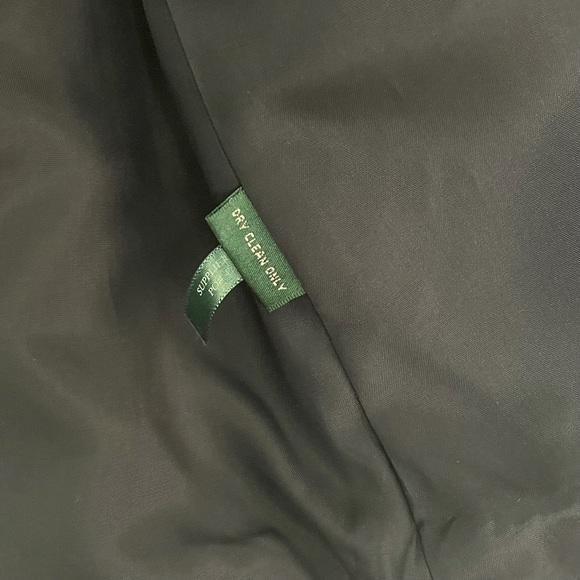 SOLD! Lauren Ralph Lauren Blue Wool Button Up Blazer Jacket Size 8 - Picture 12 of 13